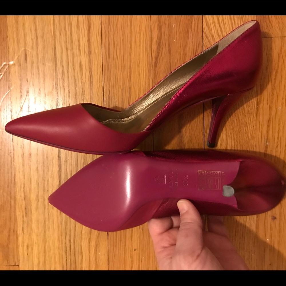 NEW Lanvin pumps 37.5.  Pink matte and shimmer